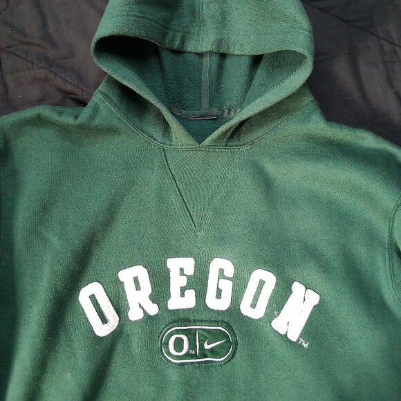 Vintage Oregon Ducks Embroidered Hoodie Sweatshirt - Picture 1 of 3